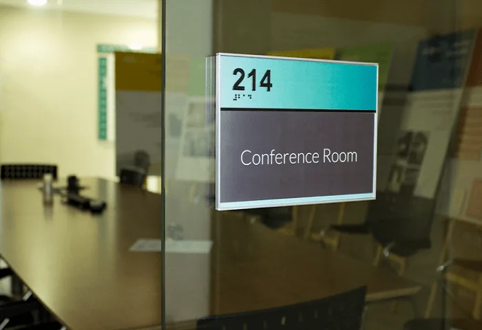 aluminium board installed at corporate office