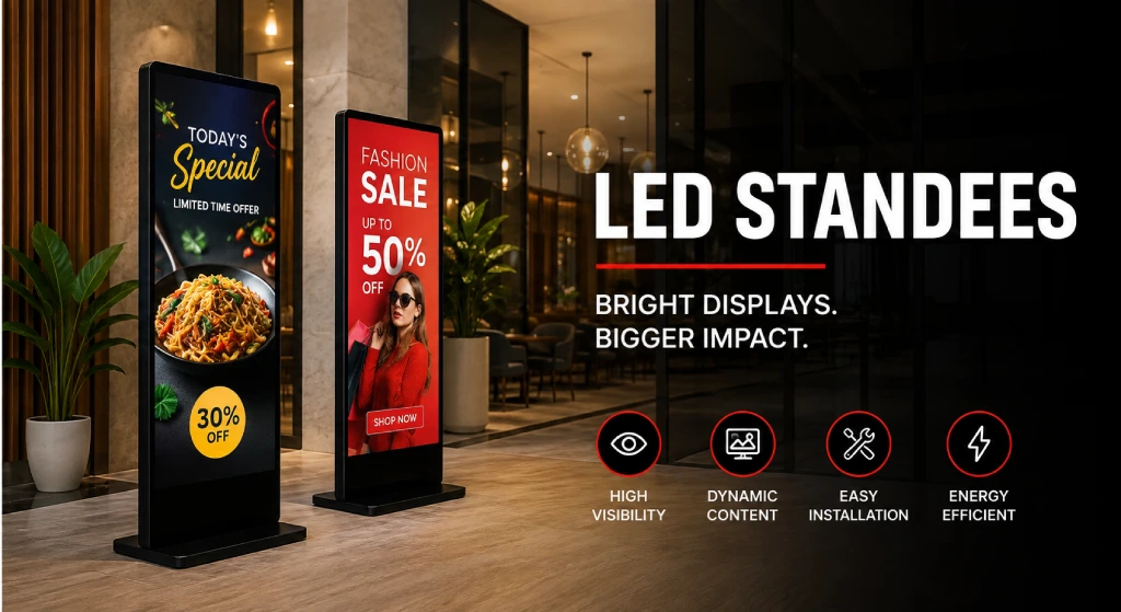 led standees in bangalore by sign boards maker