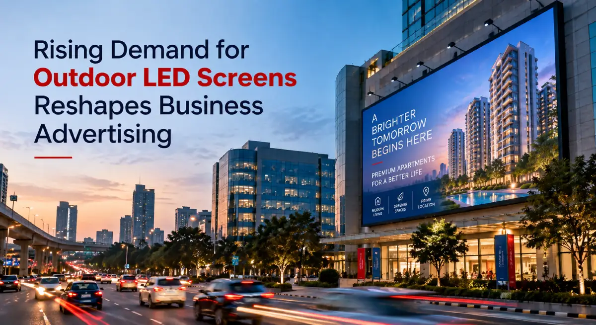 Rising Demand for Outdoor LED Screen Reshapes Business Advertising
